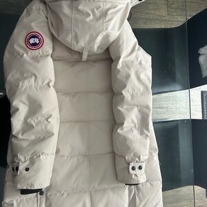 Canada Goose Black and Cream Jacket